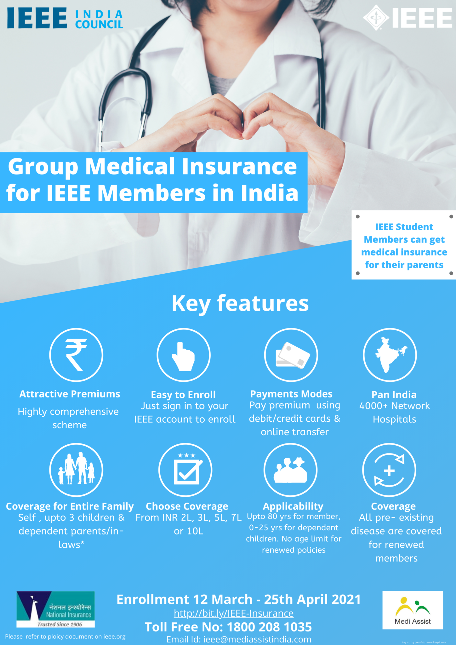 Medical Insurance (India Members) IEEE India Council
